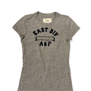 Vintage Abercrombie & Fitch grey baby tee